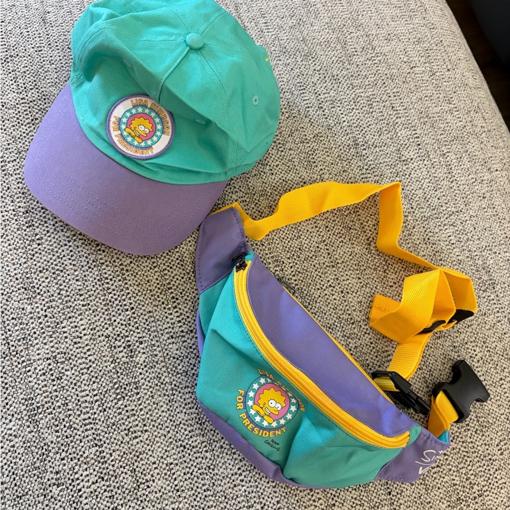 Vans x The Simpsons Lisa 4 Prez fanny pack and matching hat
